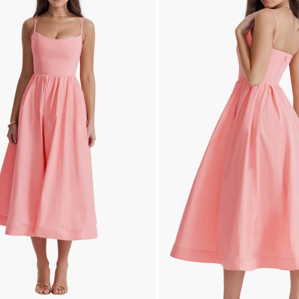 House of CB Lolita Dress - Peach, XS